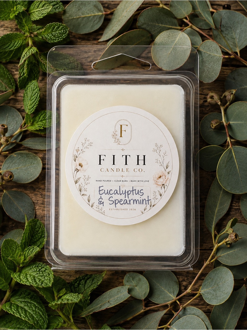 Eucalyptus and Spearmint 100% Organic Soy Artisan wax melts 5 for $25!!!!!!!